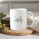 Search for calligraphy monogram mugs Minimalist