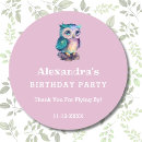 Search for watercolor owl stickers Pink