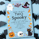 Search for two spooky birthday invitations Halloween second birthday