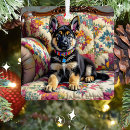 Search for german shepherd dog christmas tree decorations Puppy