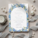 Search for dusty blue and silver wedding invitations Watercolor floral