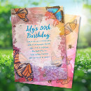 Search for monarch butterflies invitations Watercolor