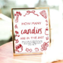 Search for candy guessing game sign posters For her