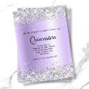 Search for foil quinceanera invitations Glitter