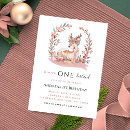 Search for reindeers invitations Watercolor