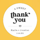 Search for candy wedding stickers A sweet thank you
