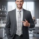Search for silver gradient ties For him