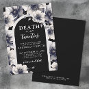 Search for funeral for my youth invitations Black and white