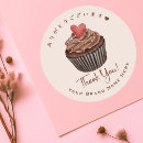 Search for cupcake thank you stickers Pastry chef