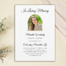 Search for funeral anniversary invitations Elegant