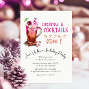 Search for retro cocktail christmas invitations Pink