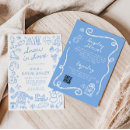 Search for snow bridal shower invitations Dusty blue