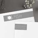 Search for tea party return address labels Chic