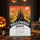 Search for haunted castle invitations Scary