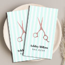 Search for rose blue business cards Hairdresser