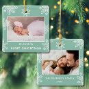Search for mint christmas tree decorations Snowflakes