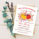 Search for twin pumpkin baby shower invitations Fall
