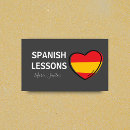 Search for spanish business cards Teacher