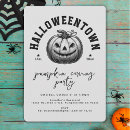 Search for black and white halloween invitations Pumpkin