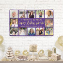 Search for purple birthday banners Purple and gold