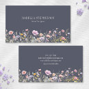 Search for watercolor flowers business cards Boho