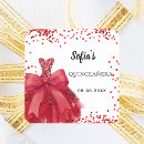 Search for white bow stickers Red and white