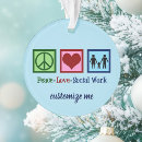 Search for work christmas tree decorations Social worker