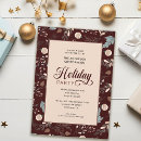 Search for typography seasonal invitations Holiday party