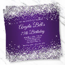 Search for silver 75th birthday invitations Elegant