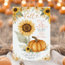 Search for pumpkins and sunflowers invitations For her