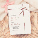 Search for red ribbon invitations Minimalist