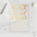 Search for gold foil christmas invitations Modern