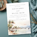 Search for palm tree anniversary party invitations Modern elegant