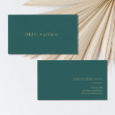 Search for teal and gold business cards Modern