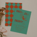 Search for womans female 30th birthday invitations Trendy