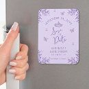 Search for purple save the date magnets Butterfly
