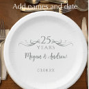 Search for 25th anniversary plates Silver