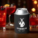 Search for bachelor party can coolers Black white