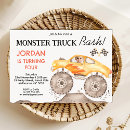 Search for truck birthday invitations Yellow