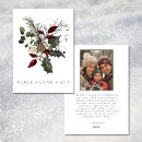 Search for peace and love christmas cards Greenery
