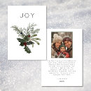 Search for minimal christmas cards Greenery