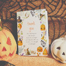 Search for halloween pumpkin thank you cards Watercolor