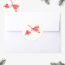 Search for red and white ribbon stickers Festive