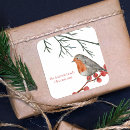 Search for christmas robin stickers Red berries