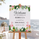 Search for flamingo wedding signs Luau