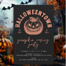 Search for modern halloween invitations Pumpkin carving party