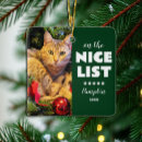 Search for funny naughty nice christmas tree decorations Cat