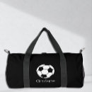Search for soccer bags Black and white