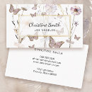Search for dried flowers business cards Watercolor