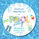 Search for boys pool party stickers Splash